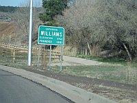 USA - Williams AZ - Town Sign (26 Apr 2009)